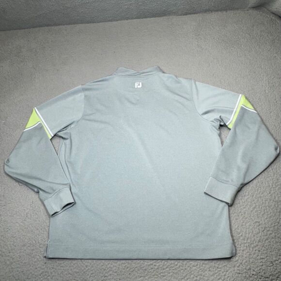 Footjoy Sweater Men Extra Large Gray Perform Zip Mid Layer French Terry Golf - Picture 3 of 16